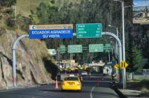 Chegando à fronteira entre Equador e Colômbia